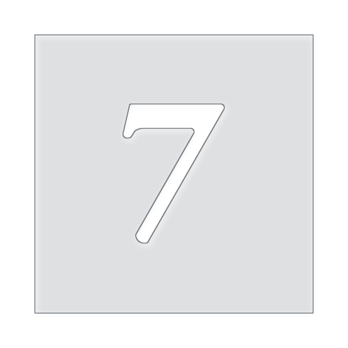 Number Templates 1-10 Acrylic Router Template