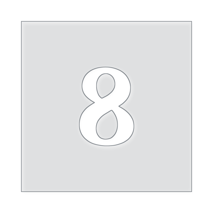 Number Templates 1-10 Acrylic Router Template