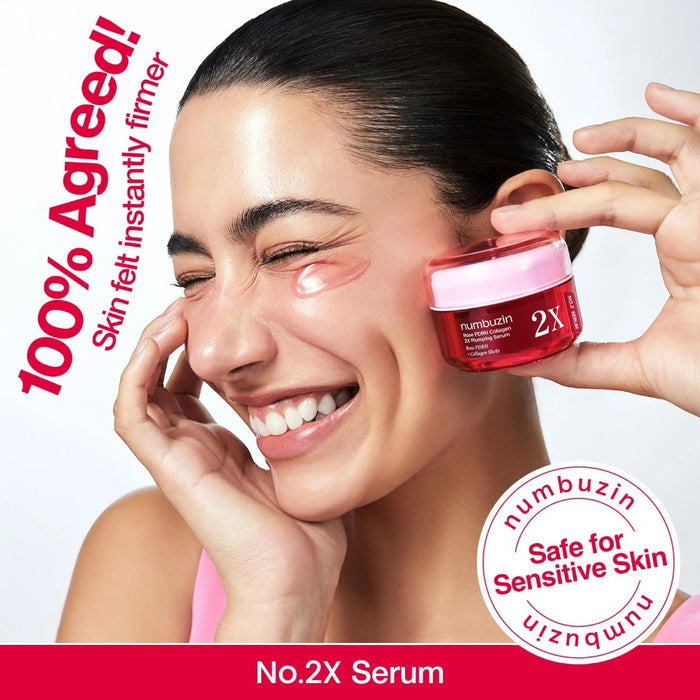 Numbuzin No.2 Rose PDRN Collagen 2X Plumping Serum 30ml