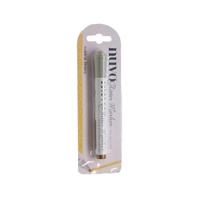 Nuvo - Glitter Marker - Golden Honey. The Nuvo Glitter Marker pens are perfect for adding shimmering highlighted detail to your papercraft projects. Available at Embellish Away located in Bowmanville Ontario Canada. Golden Honey