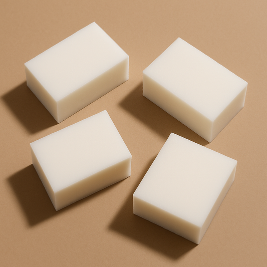 100% natural oat milk melt and pour soap base – creamy beige soap block