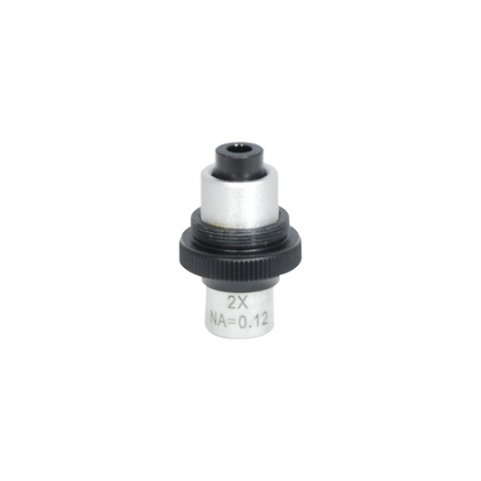 Objective Working Distance 16mm 2X Achromatic Objective, SKU PM42012131, three quarter front view