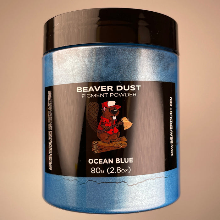 Ocean Blue Beaver Dust Mica Pigments