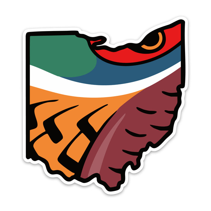 Ohio Pheasant Decal Sticker
