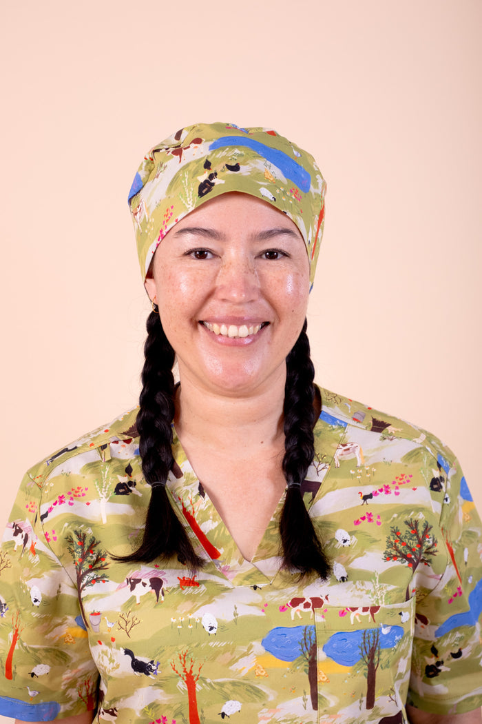 On The Farm - Printed Scrub Cap