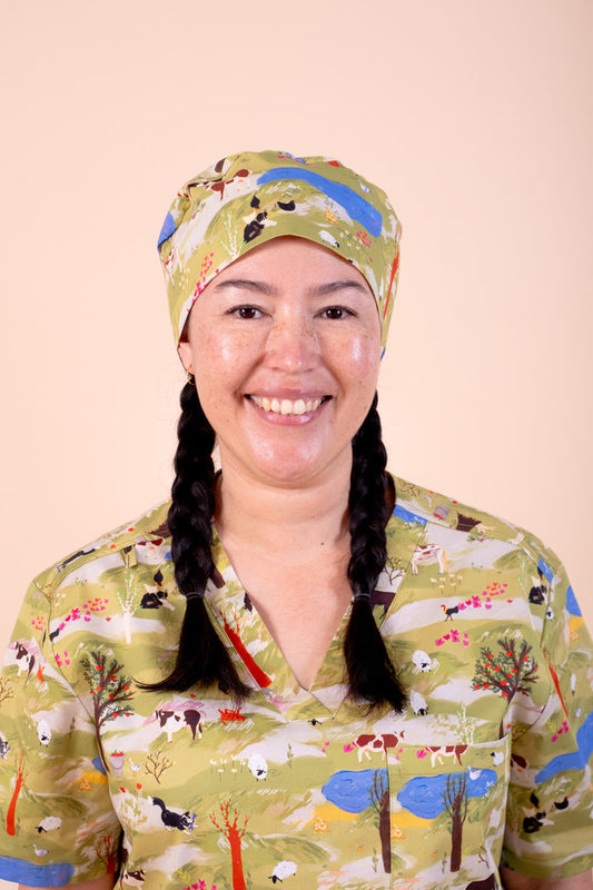 On The Farm - Printed Scrub Cap