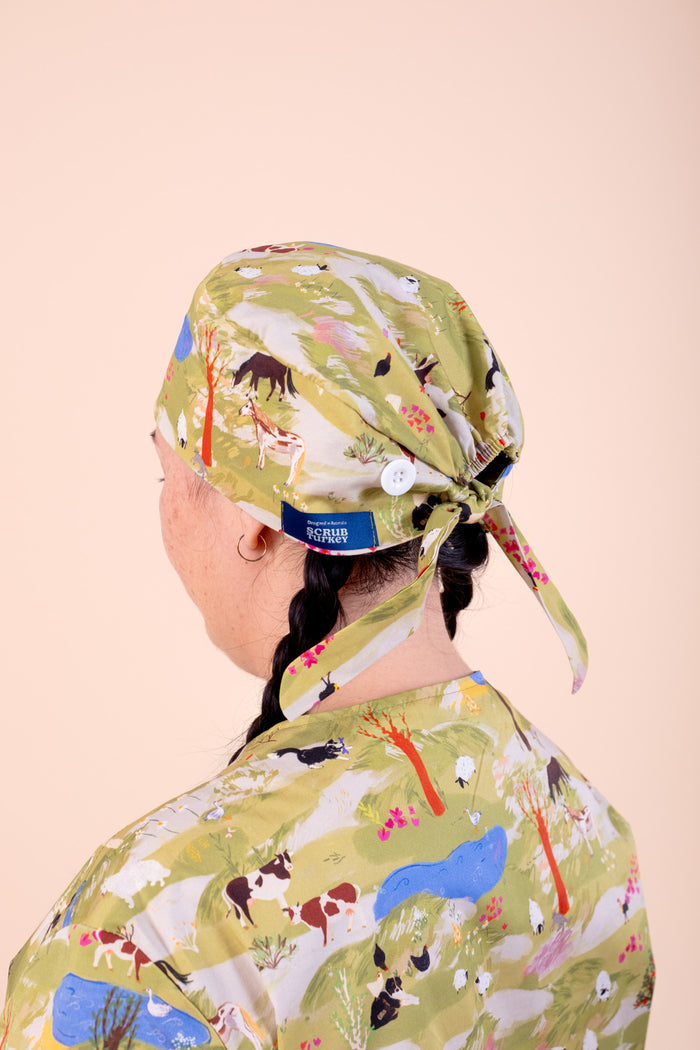 On The Farm - Printed Scrub Cap