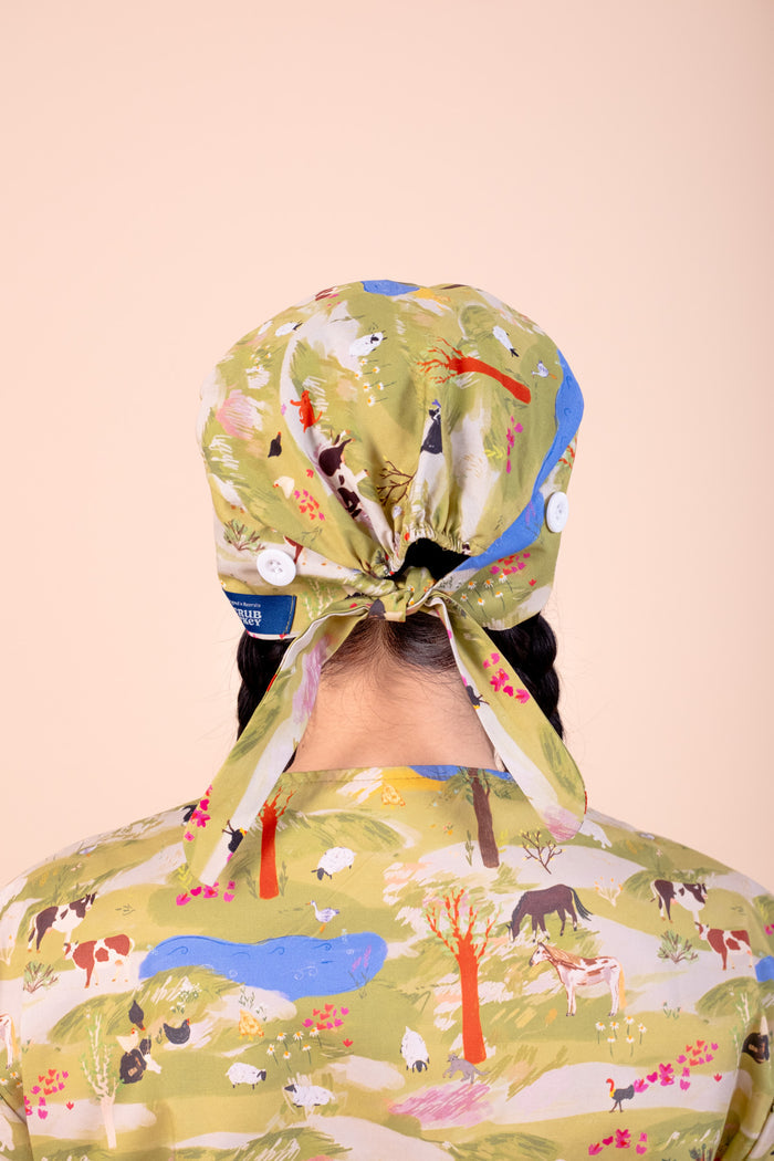 On The Farm - Printed Scrub Cap
