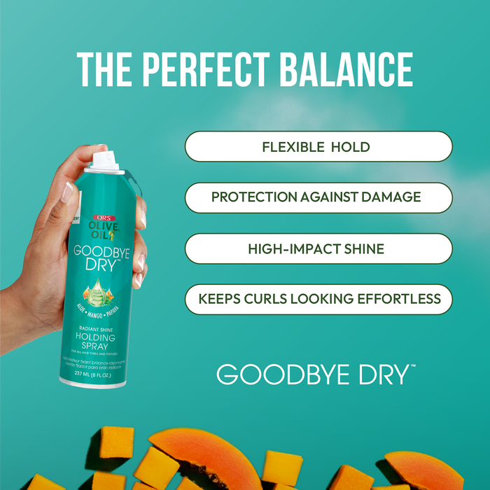 Organic Root Stimulator Olive Oil Goodbye Dry Radiant Shine Holding Spray 8oz/ 237ml