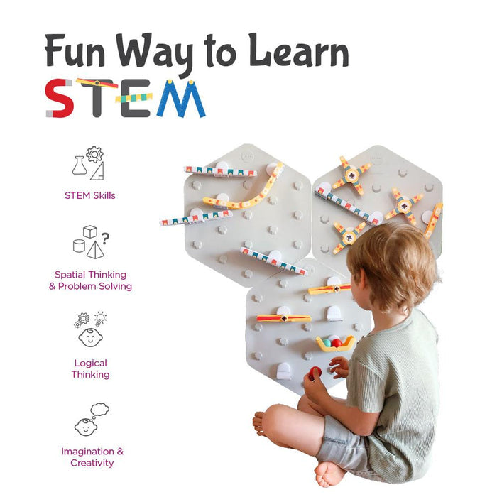 Oribel VertiPlay STEM Marble Run - Build Your Own