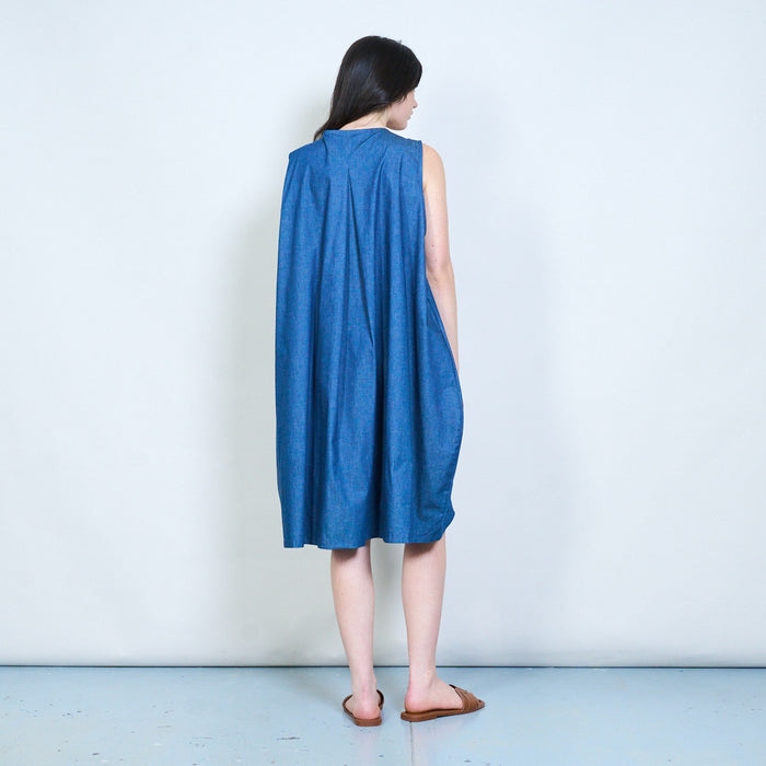 Oriental knot sleeveless midi dress wholesal