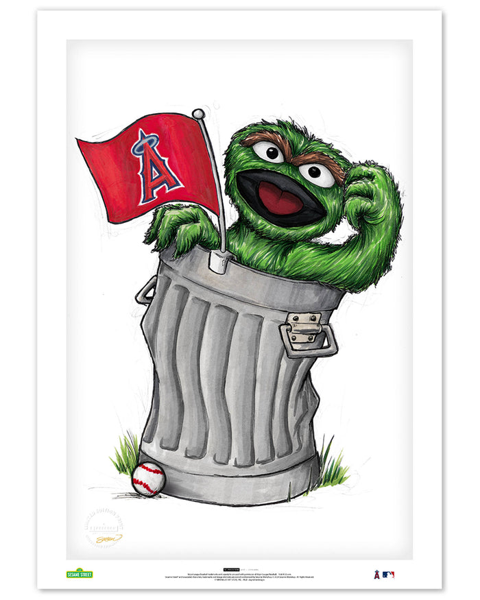 Oscar Rep Your Colours x MLB Angels Limited Edition Art Print
