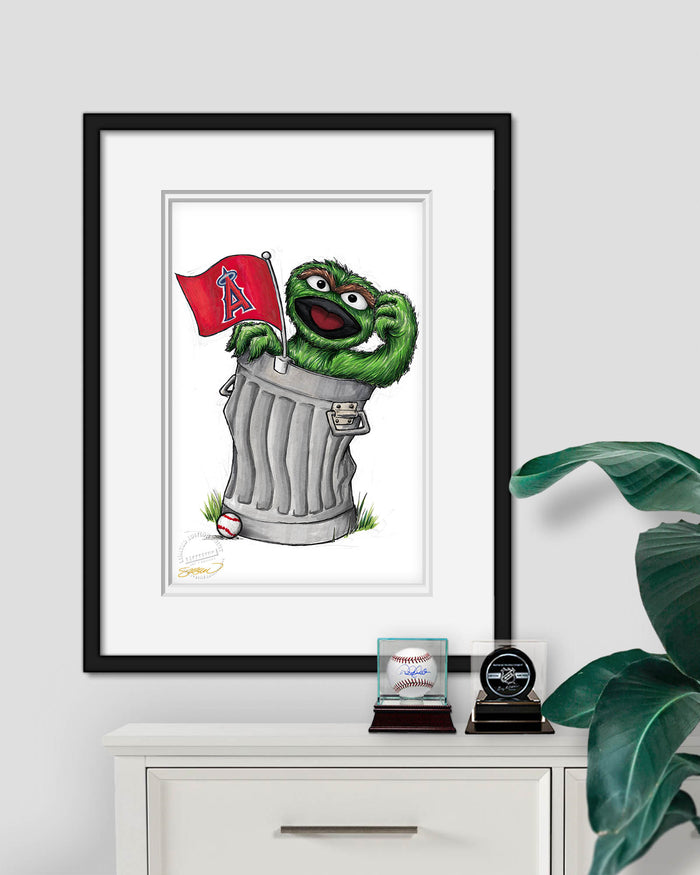 Oscar Rep Your Colours x MLB Angels Limited Edition Art Print
