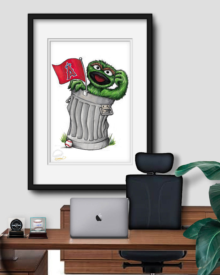 Oscar Rep Your Colours x MLB Angels Limited Edition Art Print