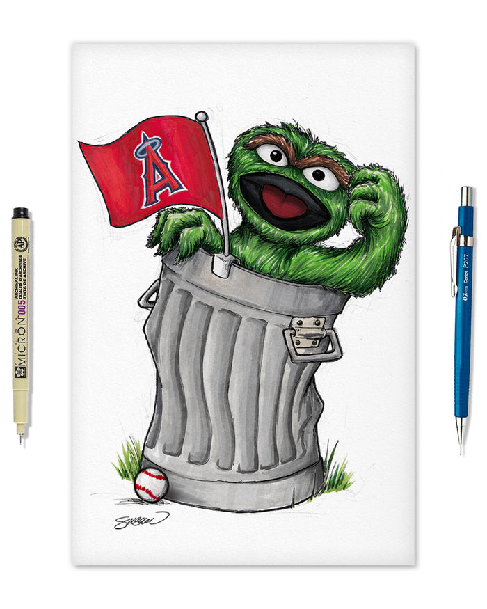 Oscar Rep Your Colours x MLB Angels Limited Edition Art Print