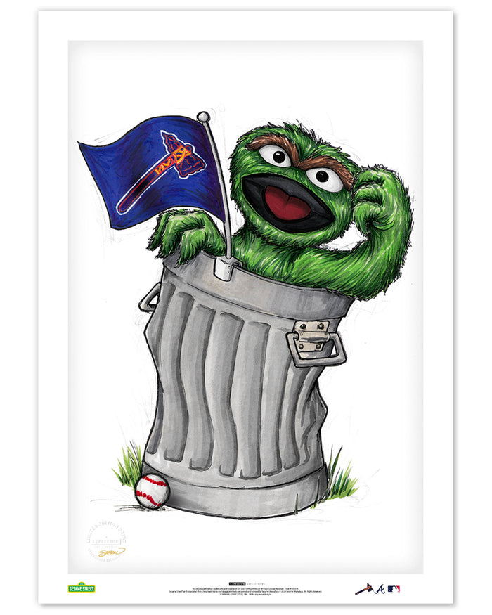 Oscar Rep Your Colours x MLB Braves Limited Edition Art Print
