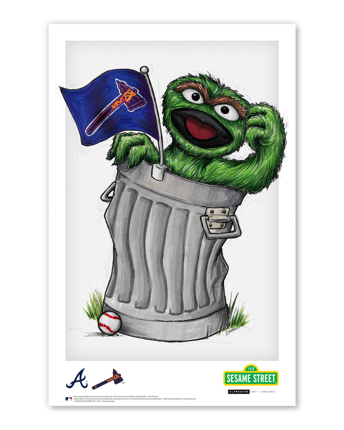 Oscar Rep Your Colours x MLB Braves Limited Edition Art Print