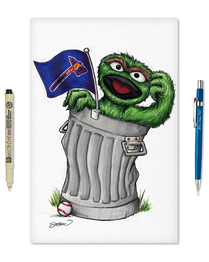 Oscar Rep Your Colours x MLB Braves Limited Edition Art Print