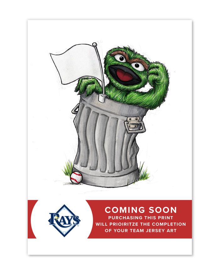 Oscar Rep Your Colours x MLB Rays Limited Edition Art Print