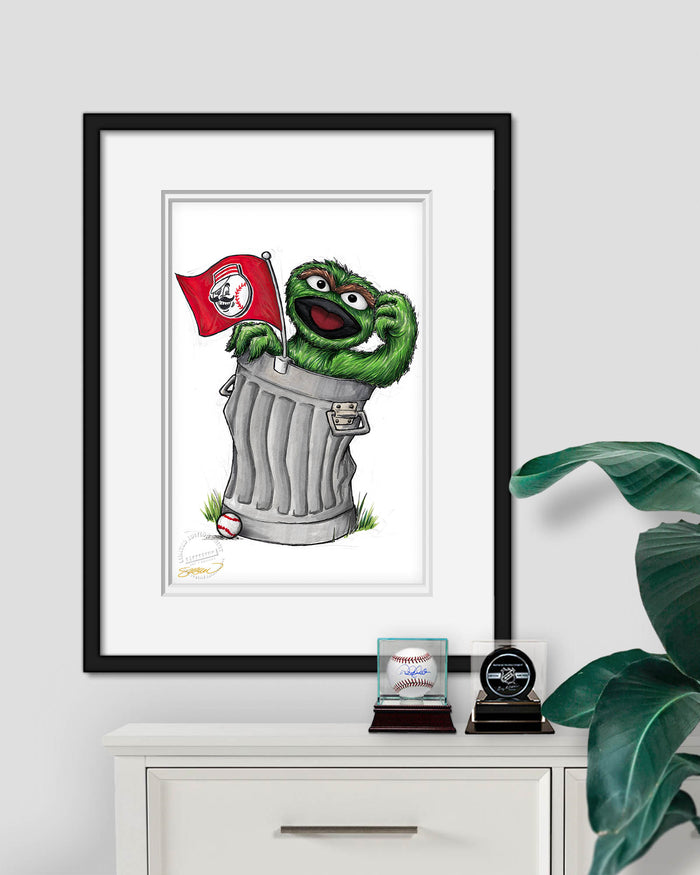 Oscar Rep Your Colours x MLB Reds Limited Edition Art Print