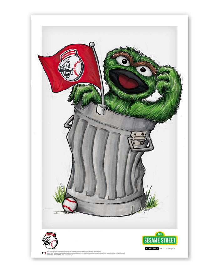 Oscar Rep Your Colours x MLB Reds Limited Edition Art Print
