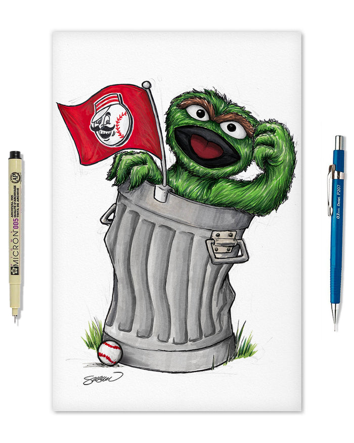 Oscar Rep Your Colours x MLB Reds Limited Edition Art Print