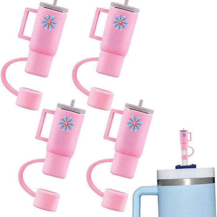 Outdoor Cup Lid Straw Cap Silicone Anti-plug Accessories 🇨🇳