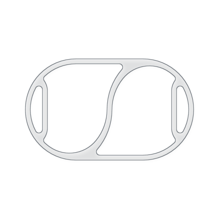 Oval 2 Section Valet Tray Acrylic Router Template