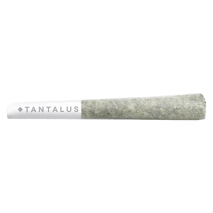 Pacific OG Pre Rolled 3 x 0.5 g presented in a close-up, side view highlighting its cylindrical shape and textured appearance.