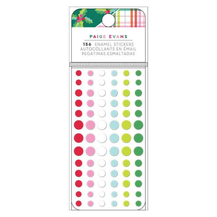 Paige Evans - Enamel Dots - 156/Pkg - Sugarplum Wishes. Available at Embellish Away located in Bowmanville Ontario Canada.