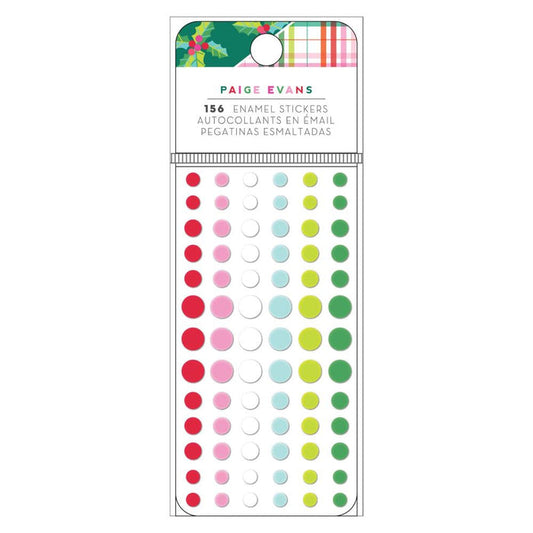 Paige Evans - Enamel Dots - 156/Pkg - Sugarplum Wishes. Available at Embellish Away located in Bowmanville Ontario Canada.