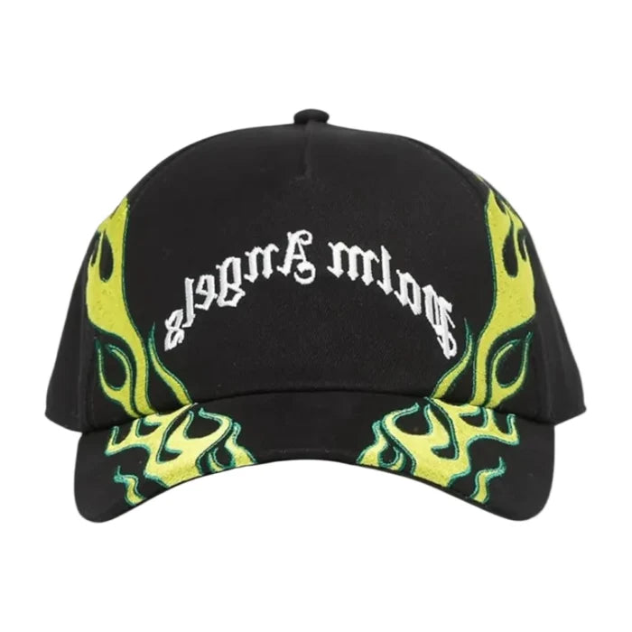 Palm Angels Flame Hat "Black/Green"