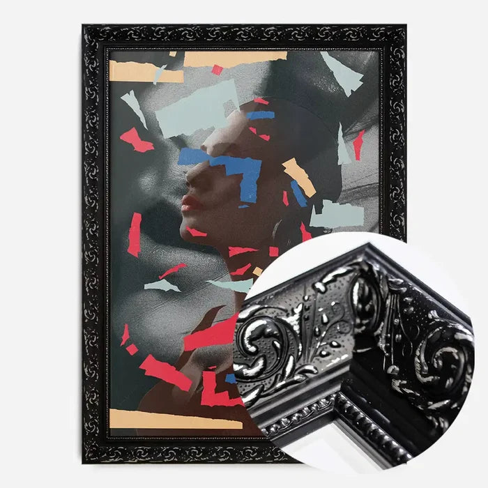 21x30cm | 8¼ x 11¾in / Black Ornate Frame