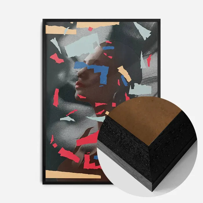 21x30cm | 8¼ x 11¾in / Black Wood Frame