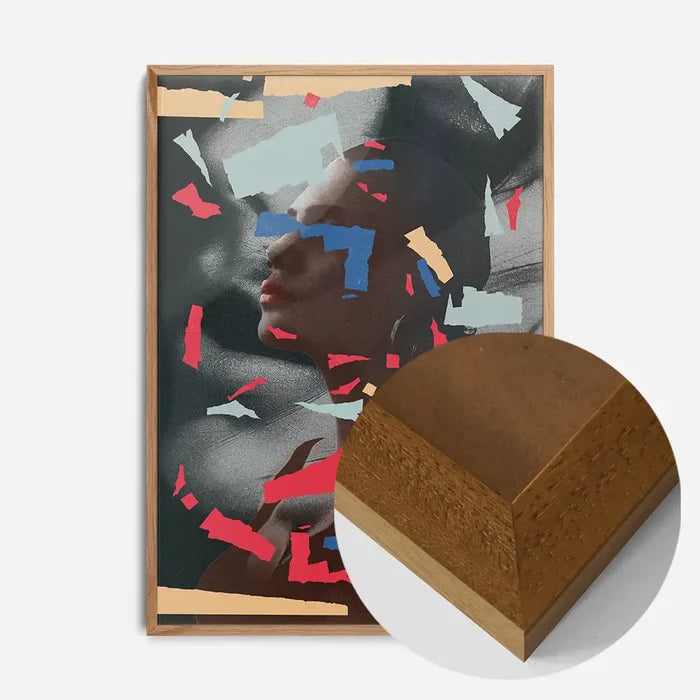 21x30cm | 8¼ x 11¾in / Oak Wood Frame