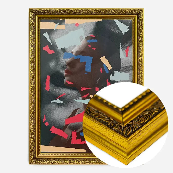 21x30cm | 8¼ x 11¾in / Gold Ornate Frame