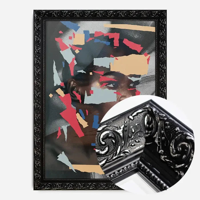 21x30cm | 8¼ x 11¾in / Black Ornate Frame