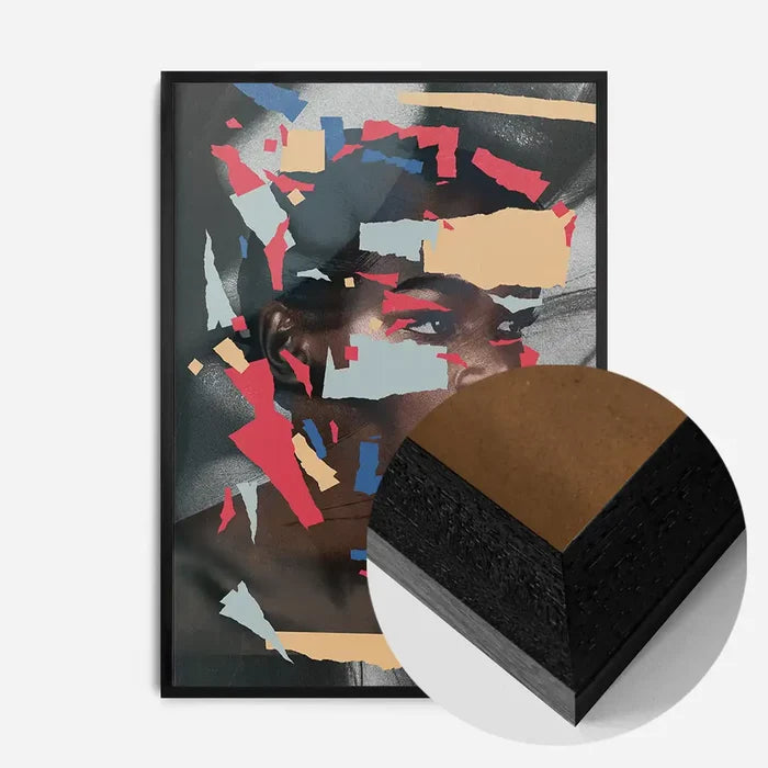 21x30cm | 8¼ x 11¾in / Black Wood Frame