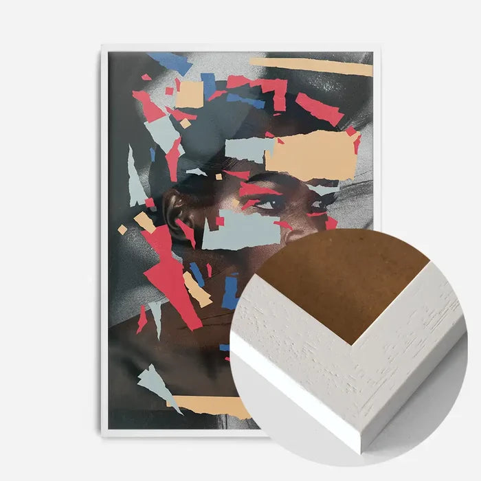 21x30cm | 8¼ x 11¾in / White Wood Frame
