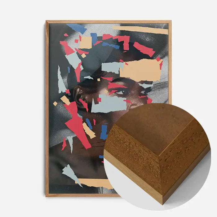 21x30cm | 8¼ x 11¾in / Oak Wood Frame