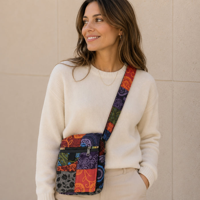 Patchwork Passport Bag