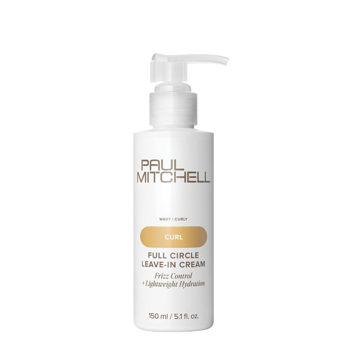 Paul Mitchell Full Circle Leave-In Cream, Frizz Control, Lightweight Hydration, For Curly + Wavy Hair, 5.1 fl. oz