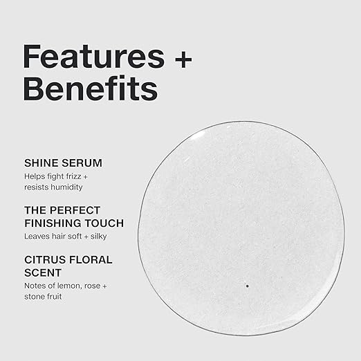 Paul Mitchell Gloss Drops Shine Serum, Frizz-Free Polish, Brilliant Shine, For Medium To Coarse Hair, 2.5 fl oz