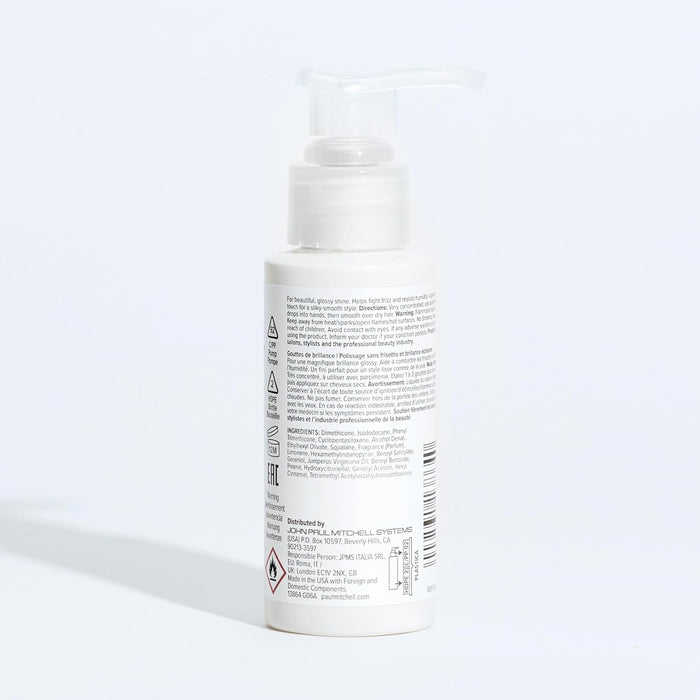 Paul Mitchell Gloss Drops Shine Serum, Frizz-Free Polish, Brilliant Shine, For Medium To Coarse Hair, 2.5 fl oz