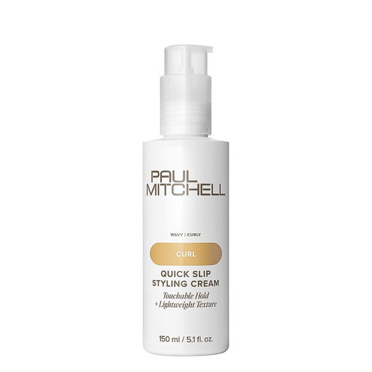 Paul Mitchell Quick Slip Styling Cream, Faster Styling + Touchable Hold, For Curly Hair + Wavy Hair, 5.1 fl. oz