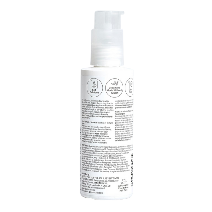 Paul Mitchell Quick Slip Styling Cream, Faster Styling + Touchable Hold, For Curly Hair + Wavy Hair, 5.1 fl. oz