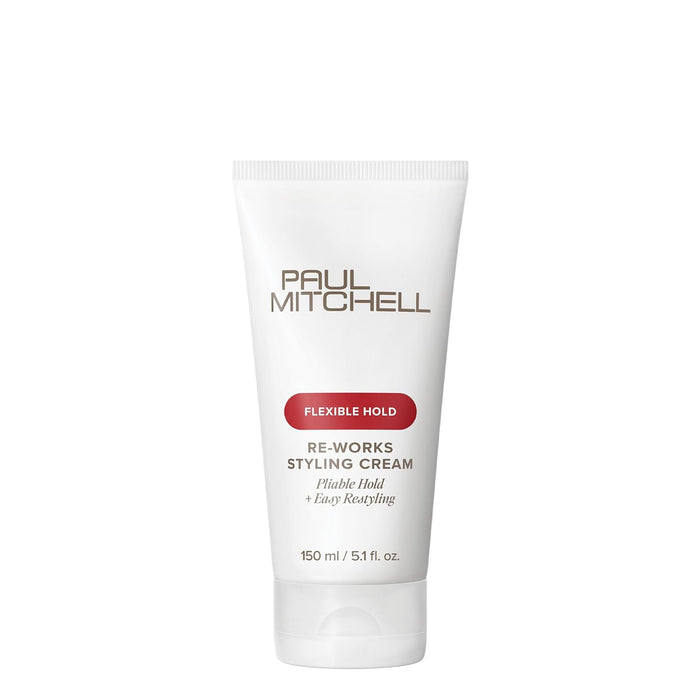 Paul Mitchell Re-Works Styling Cream, Pliable, Flexible Hold + Easy Restyling, For All Hair Types, 5.1 fl. oz