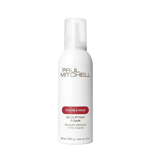 Paul Mitchell Sculpting Foam, Touchable, Flexible Hold + Frizz Control, For All Hair Types
