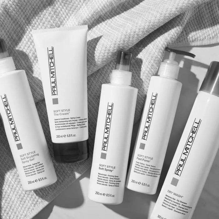 Soft Spray - Salon Blissful - Paul Mitchell - product flatlay on white background