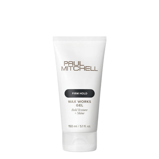 Paul Mitchell Wax Works Hair Gel, Flexible Hold, Bold Texture + Shine, For All Hair Types, 5.1 fl. oz